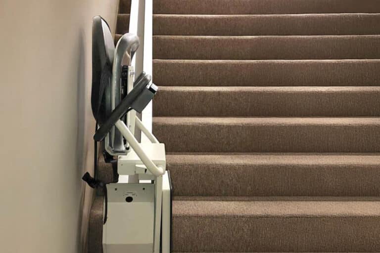 Foldable stairlift seat